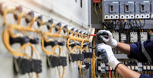 Professional Electrician technician working in Highland, CA